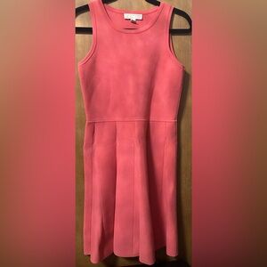 Michael Kors Orange Midi Pleated A-Line Skirt